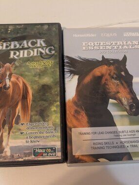 Horse Riding DVDs, qty 2